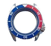 XTINKOPW 1pc 40mm SKX007 Men's Watch Case 316L Stainless Steel Flat Glass Fit NH34 NH35 NH36 Movement Aluminum Luminous Bezel(21)