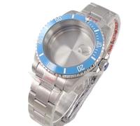 XTINKOPW 1pc 40mm Stainless Steel 20ATM Diver Watch Case for NH35 NH36 Miyota8215 ETA2824 PT5000 Automatic Blue Ceramic Bezel(Cyclops-Solid,NH34 NH35 NH36)