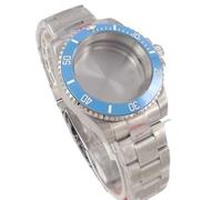 XTINKOPW 1pc 40mm Stainless Steel 20ATM Diver Watch Case for NH35 NH36 Miyota8215 ETA2824 PT5000 Automatic Blue Ceramic Bezel(Flat Grass-Solid,Miyot 8215 821A)