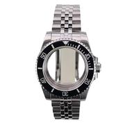 XTINKOPW 1pc 40mm Watch Case 5-Link Bracelet for Nh35 Nh36 Nh34/38 2824 8215 Movement 28.5mm Dial Submariner Bezel(Black Bezel 2,Miyota 8215)