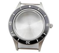 XTINKOPW 1pc 40mm Watch Case Domed Glass Solid Stainless Steel for NH35 NH36 Watches Automatic Movement Accessory(1)