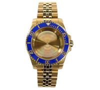 XTINKOPW 1pc 40mm Watch Case Gold PVD Bracelet Crystal for Nh35 Nh36 Eta2824 Miyota 8215 Movement Submariner GMT Yacht(Solid Cover16,Miyota 8215)
