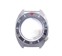 XTINKOPW 1pc 40mm Watch Case with Ceramic Bezel Internal Shadow Ring Crystal Steel Watch Case for NH35/NH36/4R Movements(No.11)