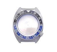 XTINKOPW 1pc 40mm Watch Case with Ceramic Bezel Internal Shadow Ring Crystal Steel Watch Case for NH35/NH36/4R Movements(No.15)