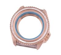 XTINKOPW 1pc 41mm Rose Gold Watch Case Glass Black/Blue/Sky Blue/White/Green/Brown Chapter Ring Fit NH35 Movement 3.8 Crown(A2)