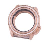 XTINKOPW 1pc 41mm Rose Gold Watch Case Glass Black/Blue/Sky Blue/White/Green/Brown Chapter Ring Fit NH35 Movement 3.8 Crown(A10)