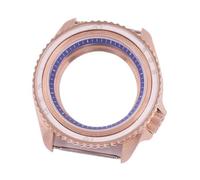 XTINKOPW 1pc 41mm Rose Gold Watch Case Glass Black/Blue/Sky Blue/White/Green/Brown Chapter Ring Fit NH35 Movement 3.8 Crown(B2)