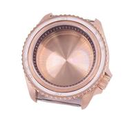 XTINKOPW 1pc 41mm Rose Gold Watch Case Glass Black/Blue/Sky Blue/White/Green/Brown Chapter Ring Fit NH35 Movement 3.8 Crown(A9)