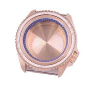 XTINKOPW 1pc 41mm Watch Case Black/Blue/Sky Blue/White/Green/Brown Chapter Ring for NH35 NH36 Movement 3.8 Crown Glass(D6)