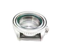 XTINKOPW 1pc 42mm Watch Case SKX007 Watch Accessories Diving Men's DIY Stainless Case for NH35A/ NH36A Movements(Green Inner Shadow)