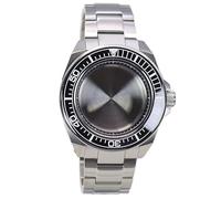 XTINKOPW 1pc 43.8mm Modified Samurai Diving Watch Case Glass for NH35 NH36 NH38 NH34 Movement 28.5mm Dial Solid Steel Bracelet(B4 Black Chapter)