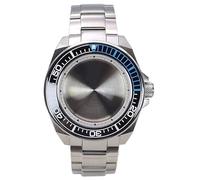 XTINKOPW 1pc 43.8mm Modified Samurai Diving Watch Case Glass for NH35 NH36 NH38 NH34 Movement 28.5mm Dial Solid Steel Bracelet(A2 White Chapter)