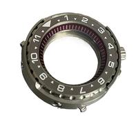 XTINKOPW 1pc 45mm Canned Watch Case NH35 Case with Ceramic Bezel Fit NH35 NH36 Movement 3ATM Watch Parts(Gray White)