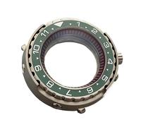 XTINKOPW 1pc 45mm Canned Watch Case NH35 Case with Ceramic Bezel Fit NH35 NH36 Movement 3ATM Watch Parts(Green)