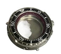 XTINKOPW 1pc 45mm Canned Watch Case NH35 Case with Ceramic Bezel Fit NH35 NH36 Movement 3ATM Watch Parts(Black Luminous Beads)