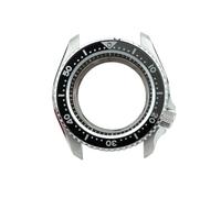 XTINKOPW 1pc Black SKX007 Case Transparent NH35/NH36/4R/6R 20Bar Assembly Watch Case 3.8 O'clock Case 28.5mm Dial(Steel-2)