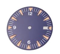XTINKOPW 1pc Blue Luminous 29mm Sterile Watch Dial for NH35 NH35A Fit Watches Automatic Movement Accessory(A)