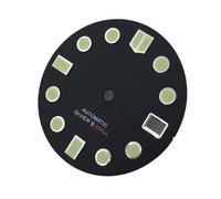 XTINKOPW 1pc Nh 29mm Black Gray Green Red White Dial Date Window C3 Luminous Fit NH34 NH35 NH36 NH37 NH38 Movement(Dial 7)
