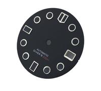 XTINKOPW 1pc Nh 29mm Black Gray Green Red White Dial Date Window C3 Luminous Fit NH34 NH35 NH36 NH37 NH38 Movement(Dial 13)