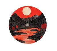 XTINKOPW 1pc NH35 Dial 28.5mm Dial NH36 Dial Red Sunset Series Dial Suitable for NH35/36 4R6R7S Movement(NO.3)