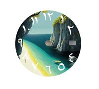 XTINKOPW 1pc NH35 Dial Natural Landscape Dial 28.5mm Arabic Numerals Dial NH36 Dial Fit NH35/6 Movement Watch Parts Replacement(NO.4,Dual Calendar)