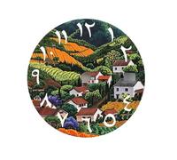 XTINKOPW 1pc NH35 Dial Rural Landscape Dial 28.5mm Arabic Numerals Dial NH36 Dial Fit NH35/6 Movement Watch Parts Replacement(NO.3,Single Calendar)