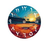 XTINKOPW 1pc NH35 Dial Summer Sports Field Dial 28.5mm Arabic Numerals Dial NH36 Dial Fit NH35/6 Movement Watch Parts Replacement(NO.6,Single Calendar)