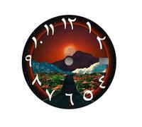 XTINKOPW 1pc NH35 Dial Sunrise Art Dial 28.5mm Arabic Numerals Dial Fit NH35/NH36 Movement Watch Parts Replacement Accessories(NO.4,Dual Calendar)