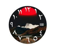 XTINKOPW 1pc NH35 Dial Sunrise Art Dial 28.5mm Arabic Numerals Dial Fit NH35/NH36 Movement Watch Parts Replacement Accessories(NO.8,Single Calendar)