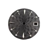 XTINKOPW 1pc NH35 Watch Dial Cocktail Women's 29mm Radial Watch Face Modified Mechanical Dials for NH35/NH36 Movement(Black)