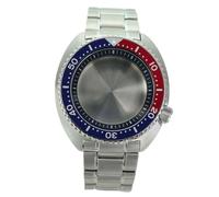 XTINKOPW 1pc NH36 45mm Watch Cases 316L Stainless Steel Bracelet Crystal for NH35 NH36 NH34/38 Movement 28.5mm Dial(Black Chapter Ring1)