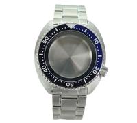 XTINKOPW 1pc NH36 45mm Watch Cases 316L Stainless Steel Bracelet Crystal for NH35 NH36 NH34/38 Movement 28.5mm Dial(Pure Black Chapter 3)