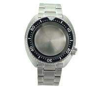 XTINKOPW 1pc NH36 45mm Watch Cases 316L Stainless Steel Bracelet Crystal for NH35 NH36 NH34/38 Movement 28.5mm Dial(Black Steel Chapter2)