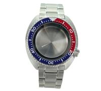 XTINKOPW 1pc NH36 45mm Watch Cases 316L Stainless Steel Bracelet Crystal for NH35 NH36 NH34/38 Movement 28.5mm Dial(Black Steel Chapter1)