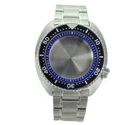 XTINKOPW 1pc NH36 45mm Watch Cases 316L Stainless Steel Bracelet Crystal for NH35 NH36 NH34/38 Movement 28.5mm Dial(Blue Chapter Ring 2)