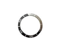 XTINKOPW 1pc SBDC001 40mm Green Silver Black Slope Aluminum Bezel Insert Chapter Ring Fit for Small MM SBDC001 003 SBDC 031 033 Dive Watches(Black Grey)