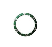 XTINKOPW 1pc SBDC001 40mm Green Silver Black Slope Aluminum Bezel Insert Chapter Ring Fit for Small MM SBDC001 003 SBDC 031 033 Dive Watches(Green)