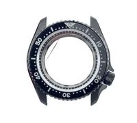 XTINKOPW 1pc SKX007 Case Transparent NH35/NH36/4R/6R 20Bar Assembly Watch Case 3.8 O'clock Case 28.5mm Dial(Black-2)