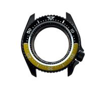 XTINKOPW 1pc SKX007 Case Transparent NH35/NH36/4R/6R 20Bar Assembly Watch Case 3.8 O'clock Case 28.5mm Dial(Black-1)