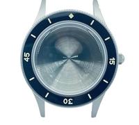 XTINKOPW 1pc Vintage 40mm Stainless Steel Watch Case Ceramic Bezel K9 Bubble Glass Suitable for NH35/36 Automatic Movement 20Bar(X-2)