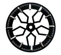 XTINKOPW 1pc Watch Accessories 31.8mm Hollow Wheel Bone Dial No Luminous Suitable for NH70/NH38 Movements No Logo Dial Blank Dial(Black)