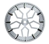 XTINKOPW 1pc Watch Accessories 31.8mm Hollow Wheel Bone Dial No Luminous Suitable for NH70/NH38 Movements No Logo Dial Blank Dial(Sliver)