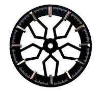 XTINKOPW 1pc Watch Accessories 31.8mm Hollow Wheel Bone Dial No Luminous Suitable for NH70/NH38 Movements No Logo Dial Blank Dial(Black Rose)