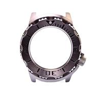 XTINKOPW 1pc Watch Case 42mm Stainless Steel Monster Diver Watch Case Glass Suitable for NH35/36 Movement(Steel)