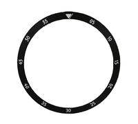 XTINKOPW 1pc Watch Chapter Ring For 31.3mm Outer Diameter/ 27.6mm Inner Diameter Green Luminous Modified Watch Inner Scale Ring(Black with luminesce)