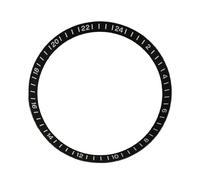 XTINKOPW 1pc Watch Chapter Ring for 31.3mm Outer Diameter/ 27.6mm Inner Diameter Green Luminous Modified Watch Inner Scale Ring(Black no luminesce)