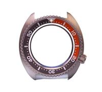 XTINKOPW 1pc Watch Modify Parts 45mm Titanium Turtle King Diver Watch Case Ceramic Bezel 20Bar Fit for NH35/36 Movement(Grey Inner Ring)