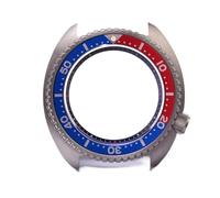 XTINKOPW 1pc Watch Modify Parts 45mm Titanium Turtle King Diver Watch Case Ceramic Bezel 20Bar Fit for NH35/36 Movement(Blue Inner Ring)