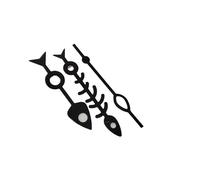 XTINKOPW 1set NH35 Hands Black Fish Bone Watch Accessories Blue Luminous Hand for NH36 NH38 NH70 Movement