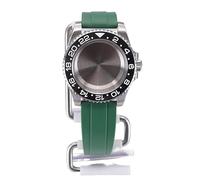 XTINKOPW 40mm Men's Diving Watch Cases Rubber Strap for Nh35 Nh34 Nh36 Nh38 Miyota 8215 Eta2824 Movement 28.5mm Dial GMT Master SUB(Green Rubber Band 8,ETA 2824)